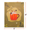 Pumpkin Latte Pop Up Card Frndly, 8"x6" Cover