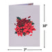 Poinsettia Christmas Pop-Up Keepsake Card for Christmas Greetings