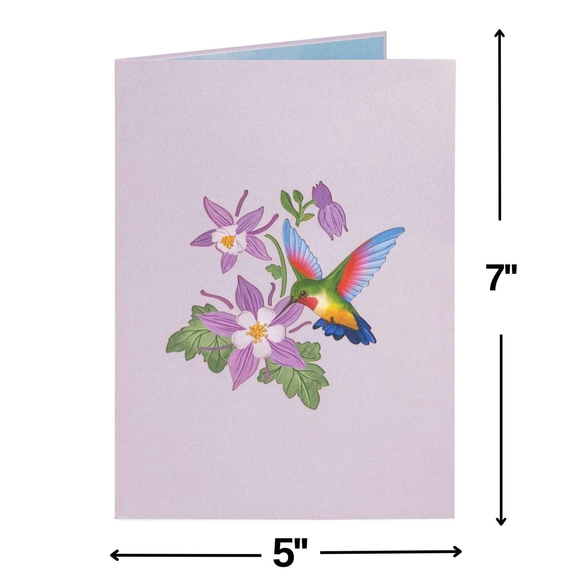 Mother's Day Hummingbirds Pop Up Card