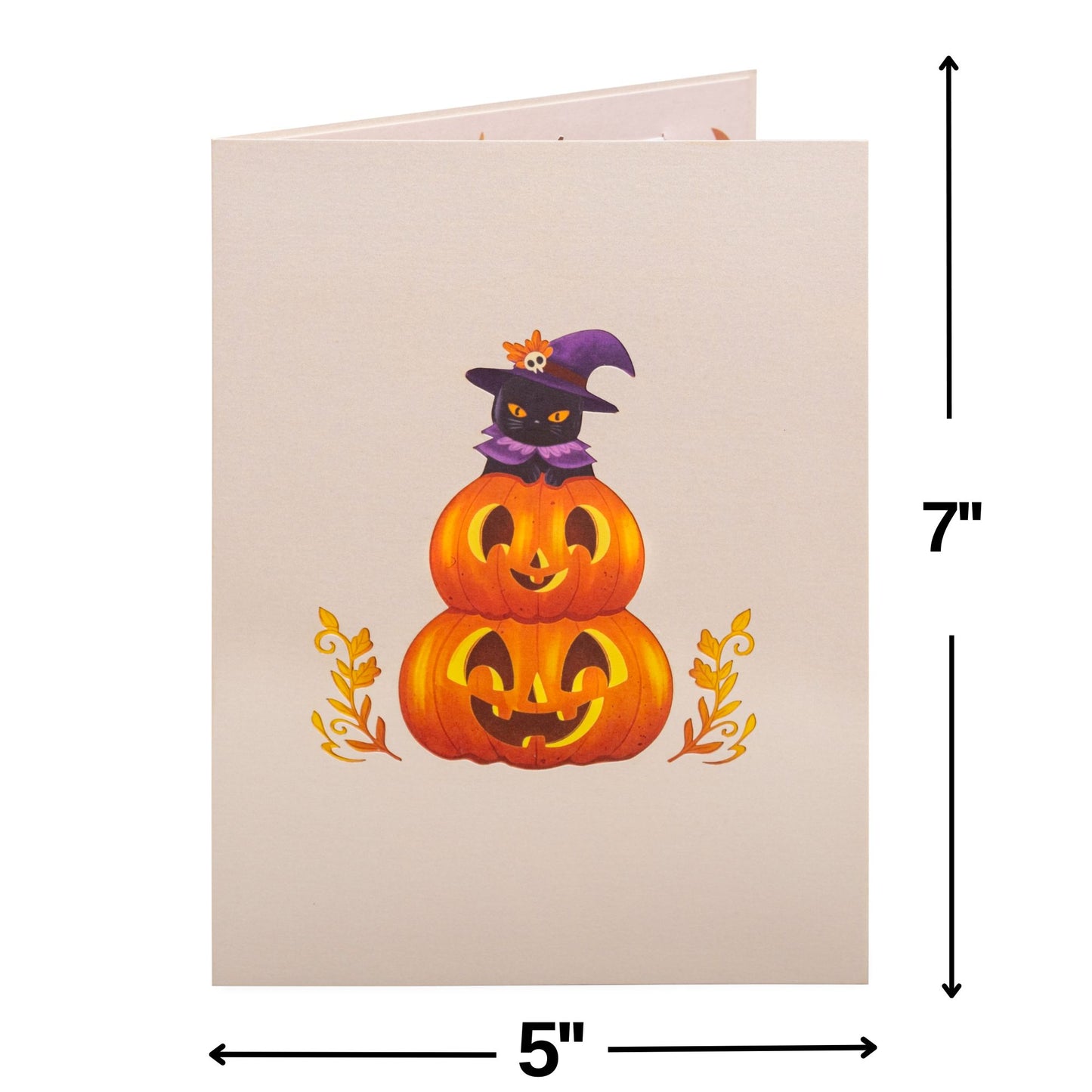 Spooky Cat Tree Halloween Card