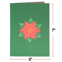 Thumbnail for Poinsettia Pop Up Christmas Card