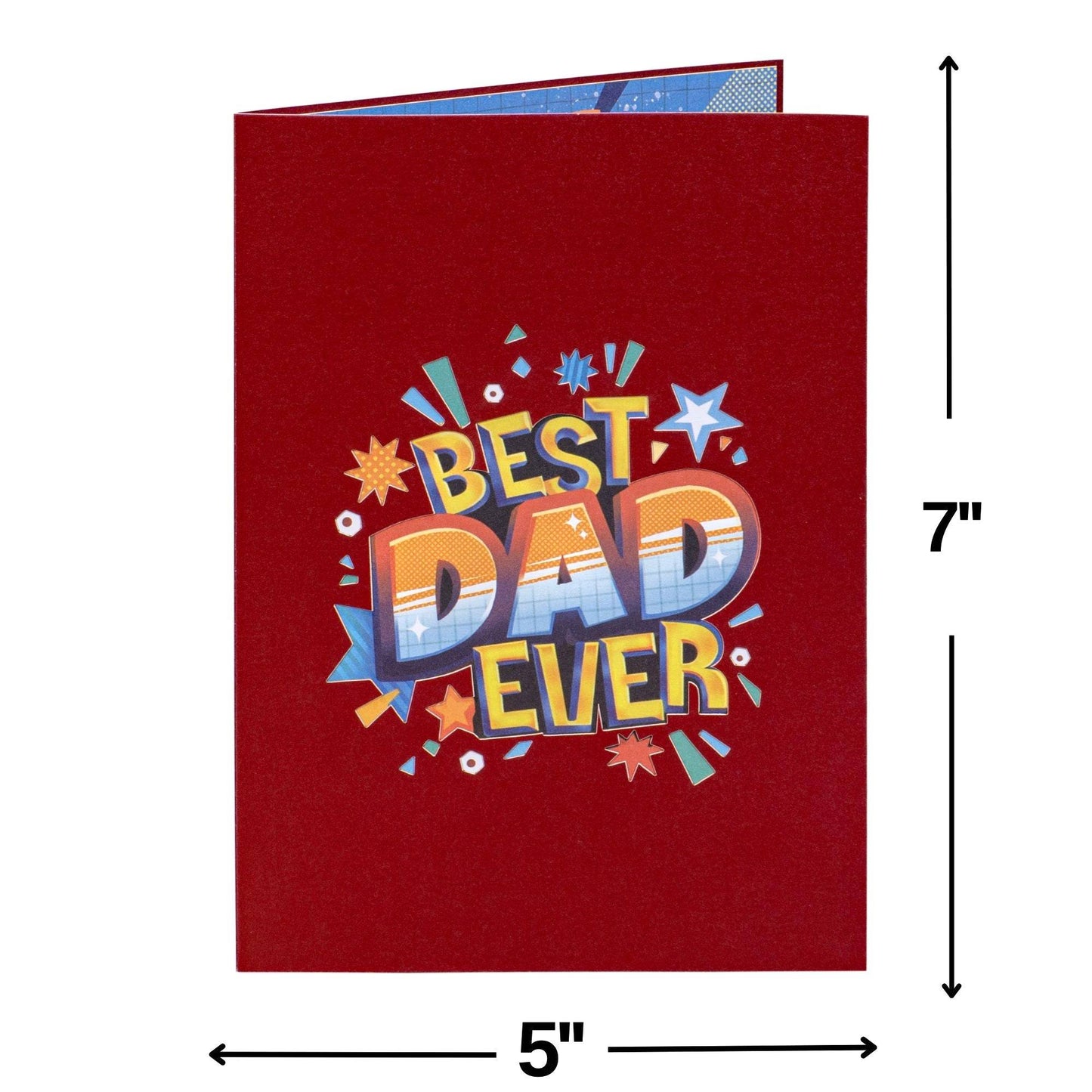 Best Dad Ever Pop Up Card for Father's Day Celebration