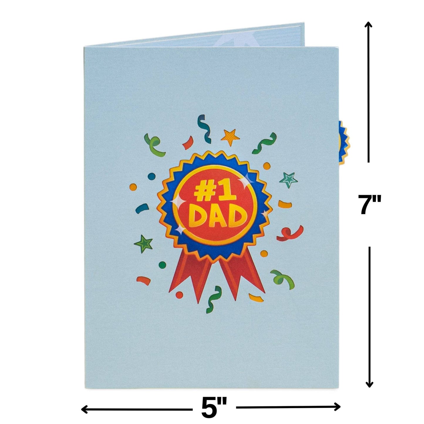 #1 Dad Trophy Pop Up Card for Special Moments