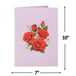 Classic Red Roses Bouquet Pop Up Card with Keepsake