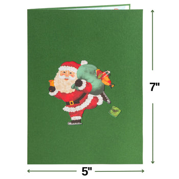 Santa and Friends Pop Up Card