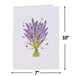 Lavender Flower Bouquet Pop Up Card with Keepsake