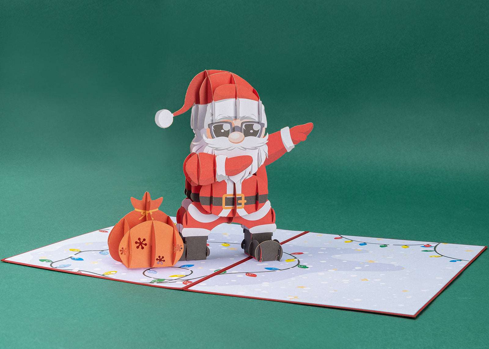 Dancing Santa Pop Up Christmas Card