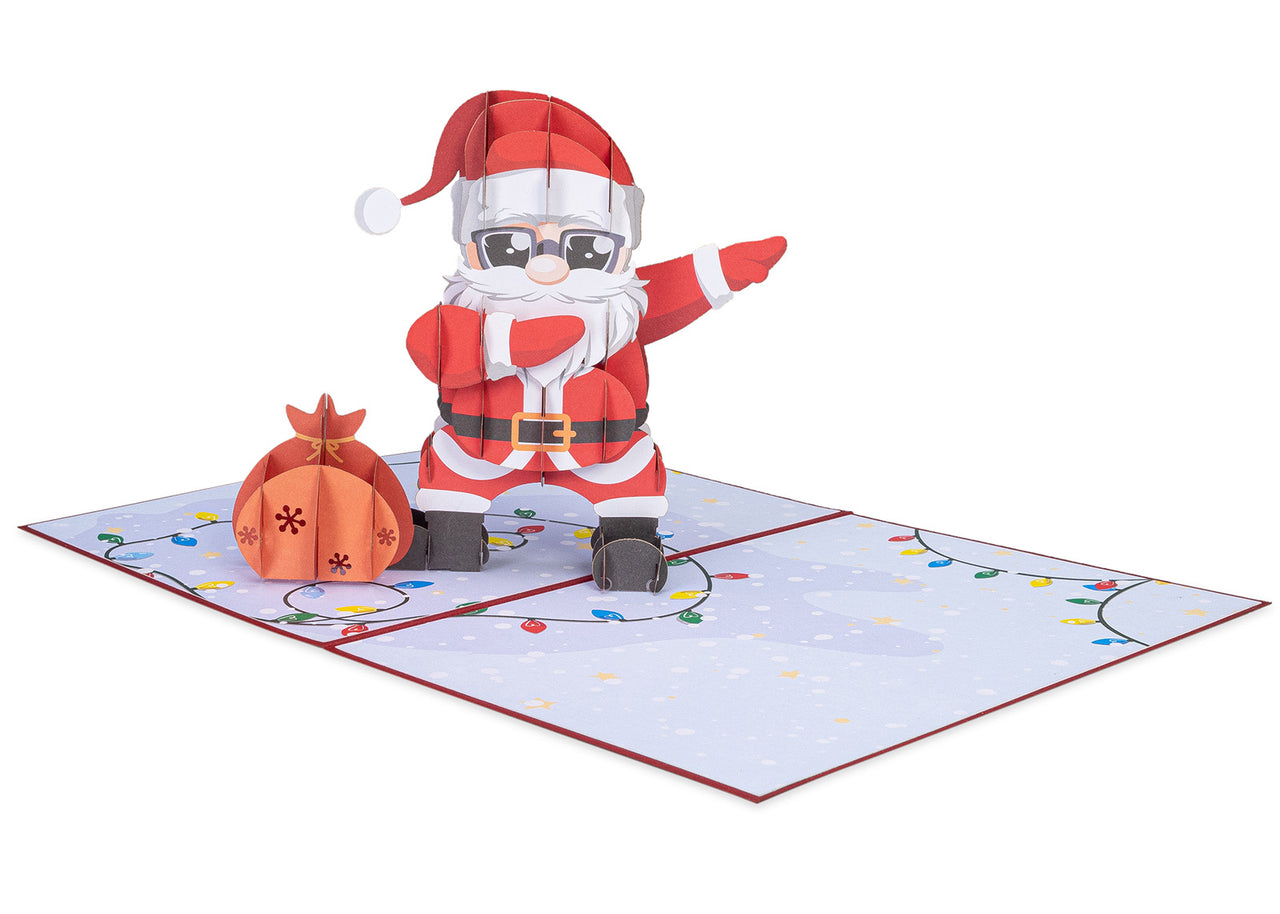 Dancing Santa Pop Up Christmas Card