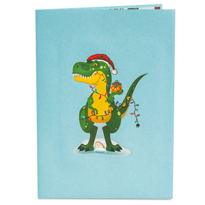 Christmas Dinosaur Pop Up Card