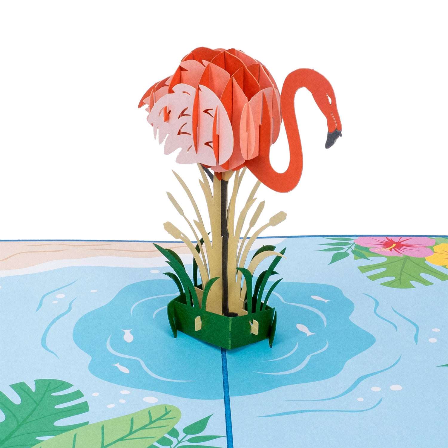 Flamingo Pop Up Card