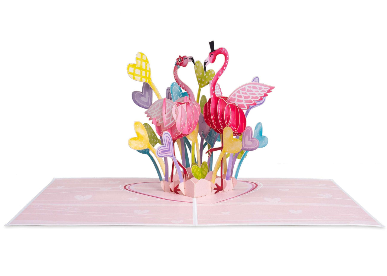 Flamingo Love Pop Up Card