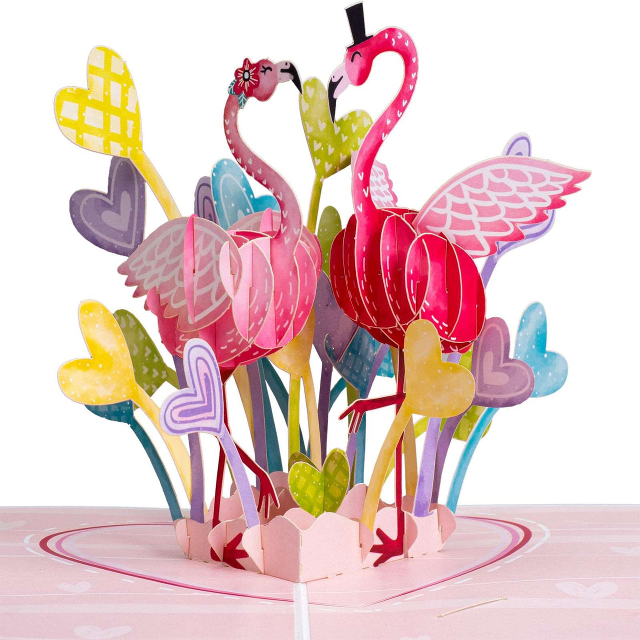 Flamingo Love Pop Up Card