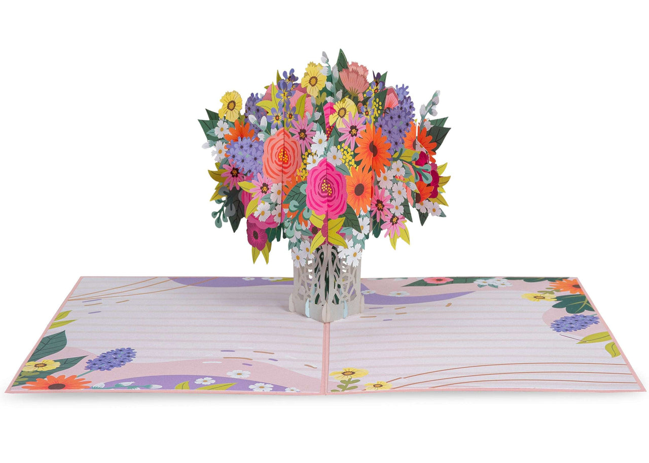 Floral Arrangement Pop Up Card