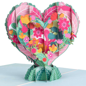 Flower Heart Pop Up Card