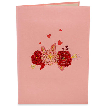 Floral Letter Pop Up Card