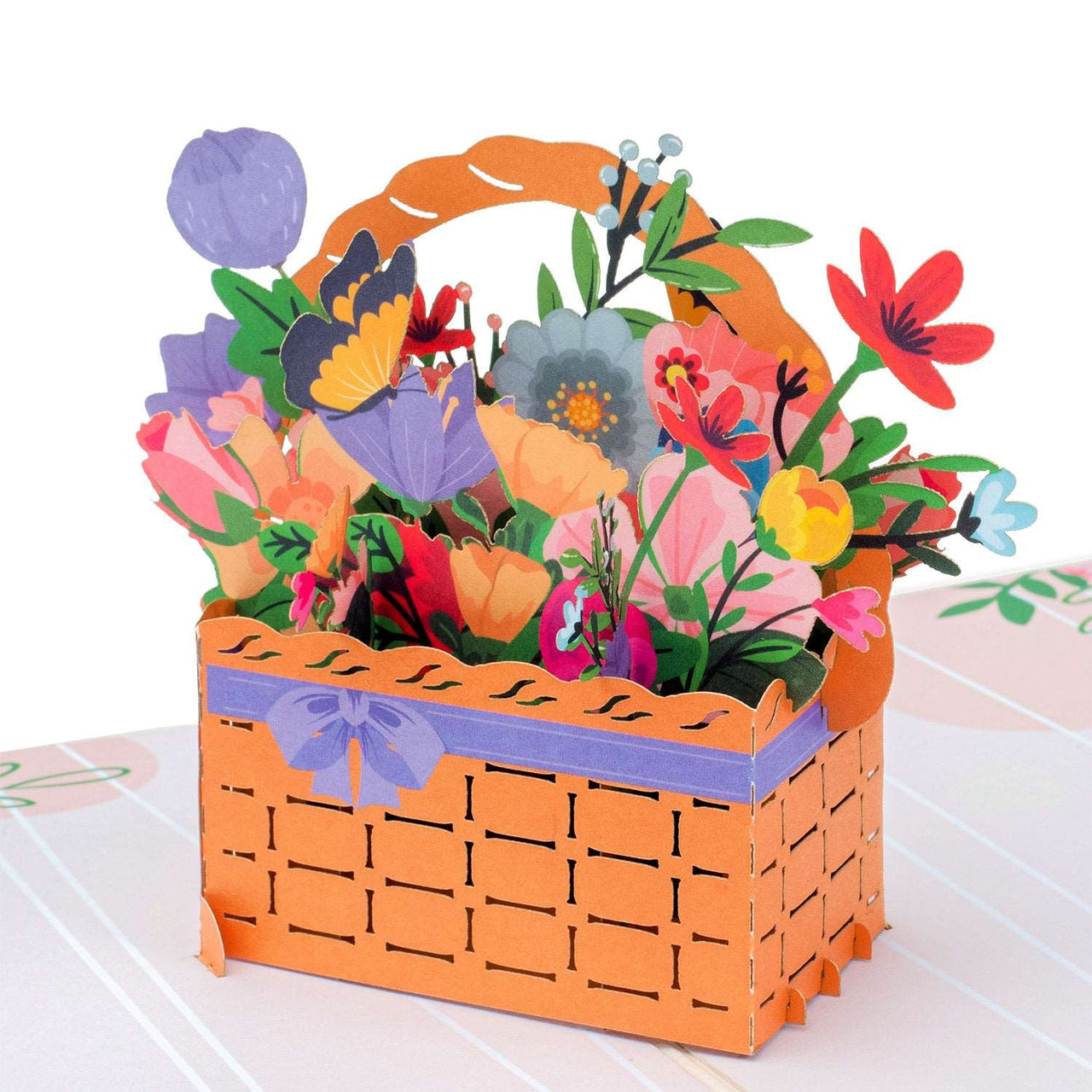 Flower Basket Pop Up Card