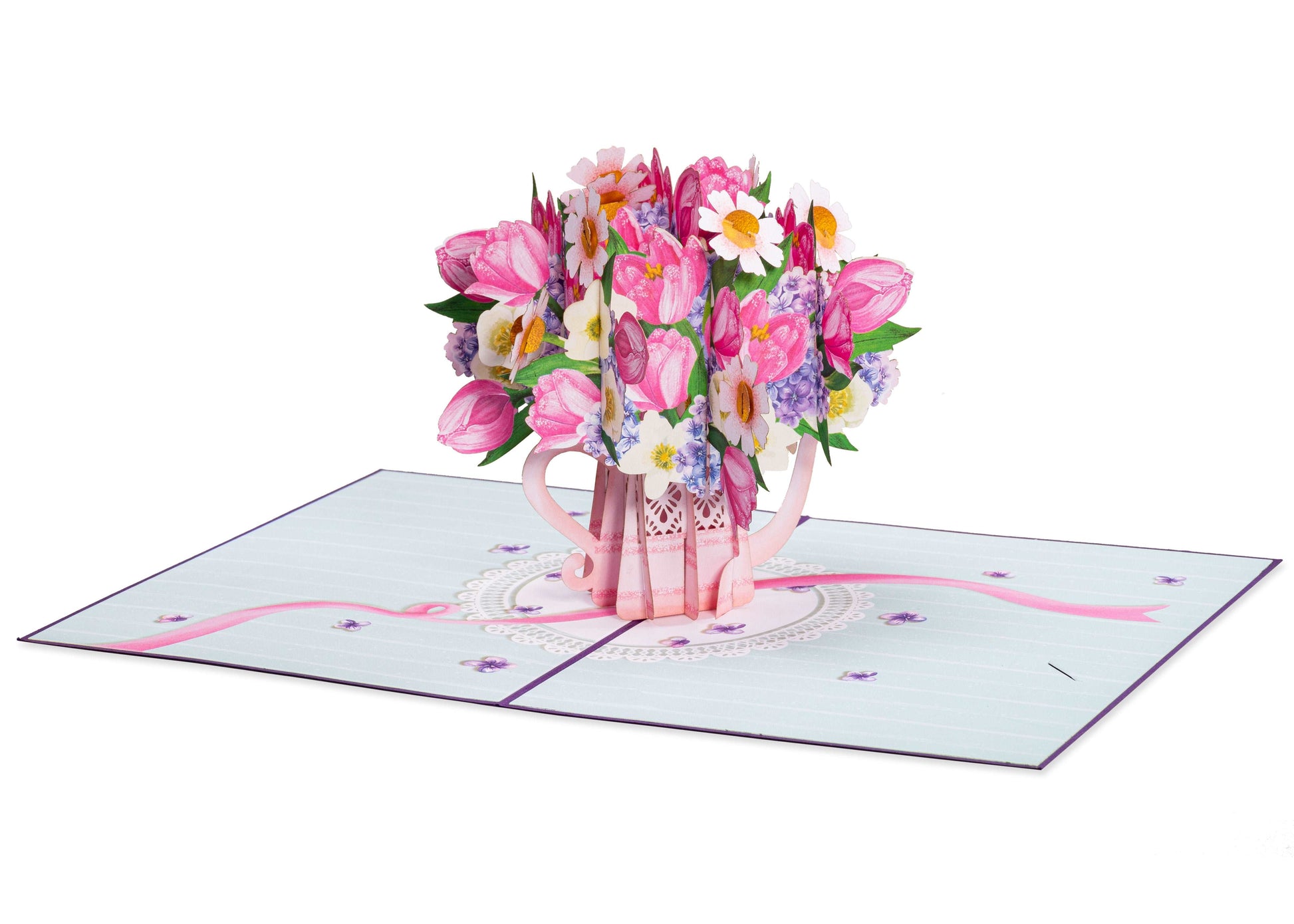 Flower Watering Can Pop Up Card