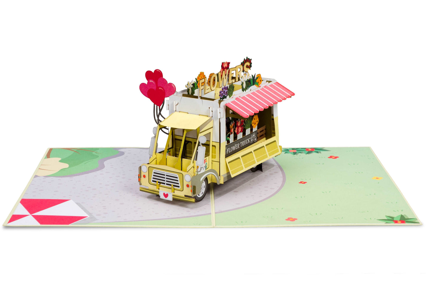 Flower Truck Pop Up Card