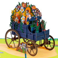 Thumbnail for Flower Wagon Pop Up Card