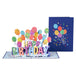 Happy Birthday Balloons Pop Up Card