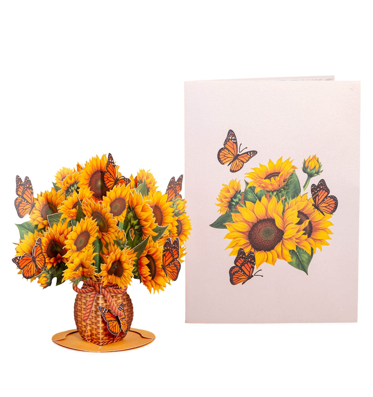 Sunflowers and Butterflies Bouquet Pop Up Card Keepsake