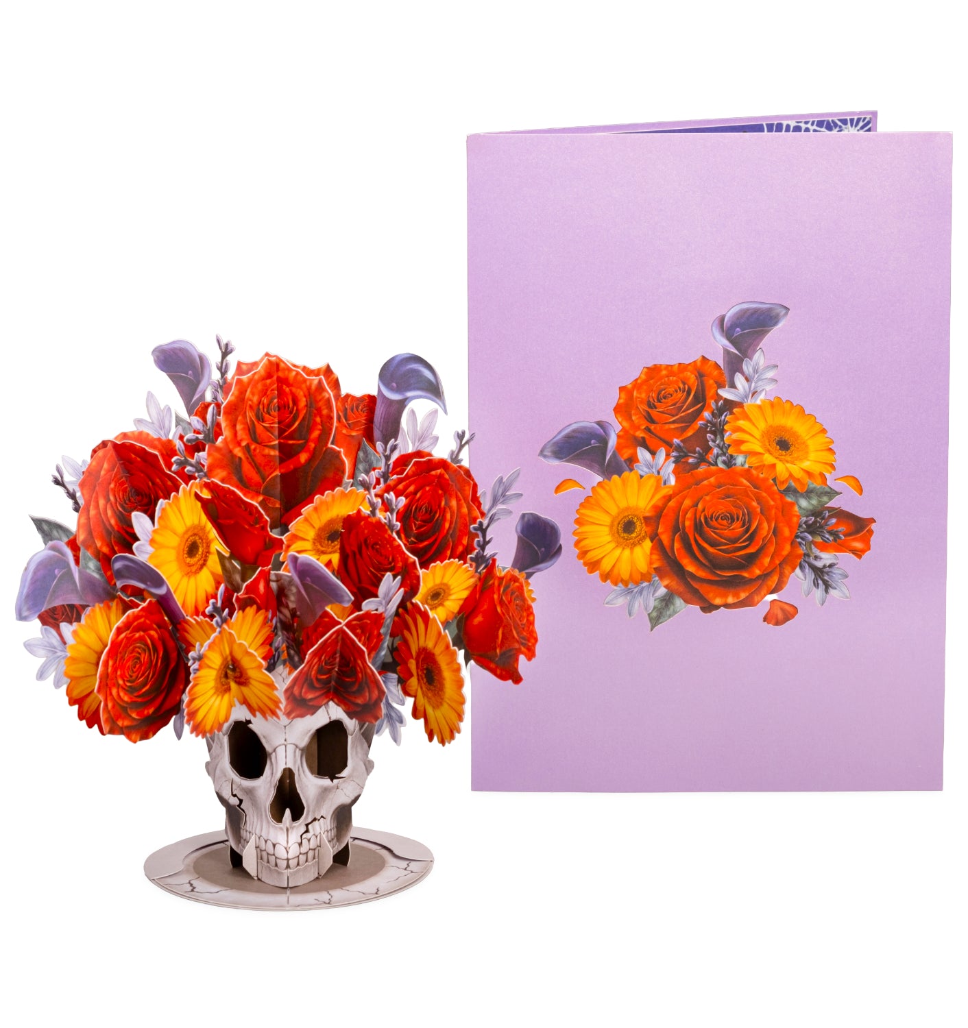 Halloween Skull Bouquet Pop Up Card Keepsake
