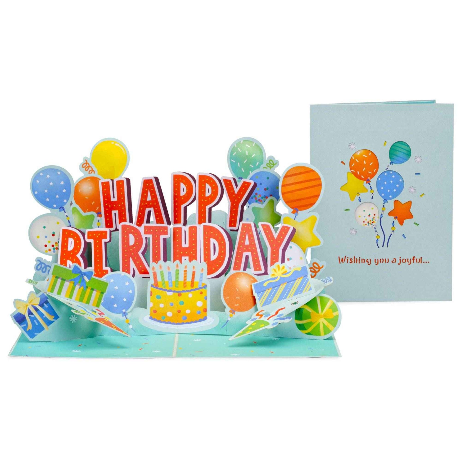 Joyful Happy Birthday Pop Up Card