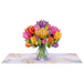 Tulips Pop-Up Card with Keepsake for Any Occasion