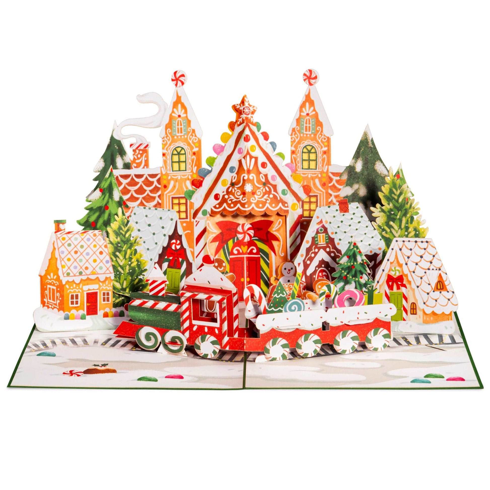 Gingerbread Town Pop Up Card - 5x7