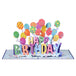 Happy Birthday Balloons Pop Up Card
