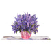 Lavender Flower Bouquet Pop Up Card with Keepsake