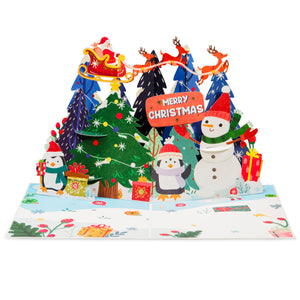 Christmas Night Frndly Pop Up Card, 8" x 6" Cover
