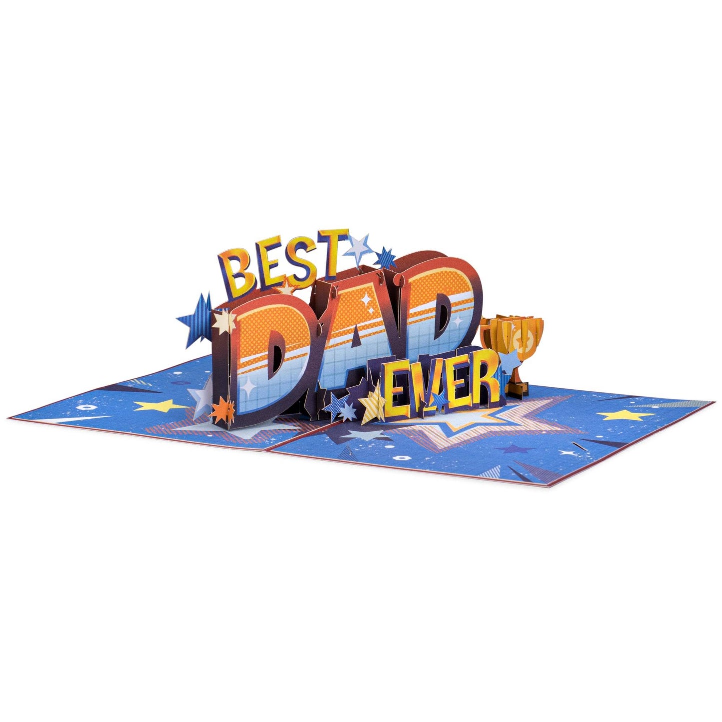 Best Dad Ever Pop Up Card for Father's Day Celebration