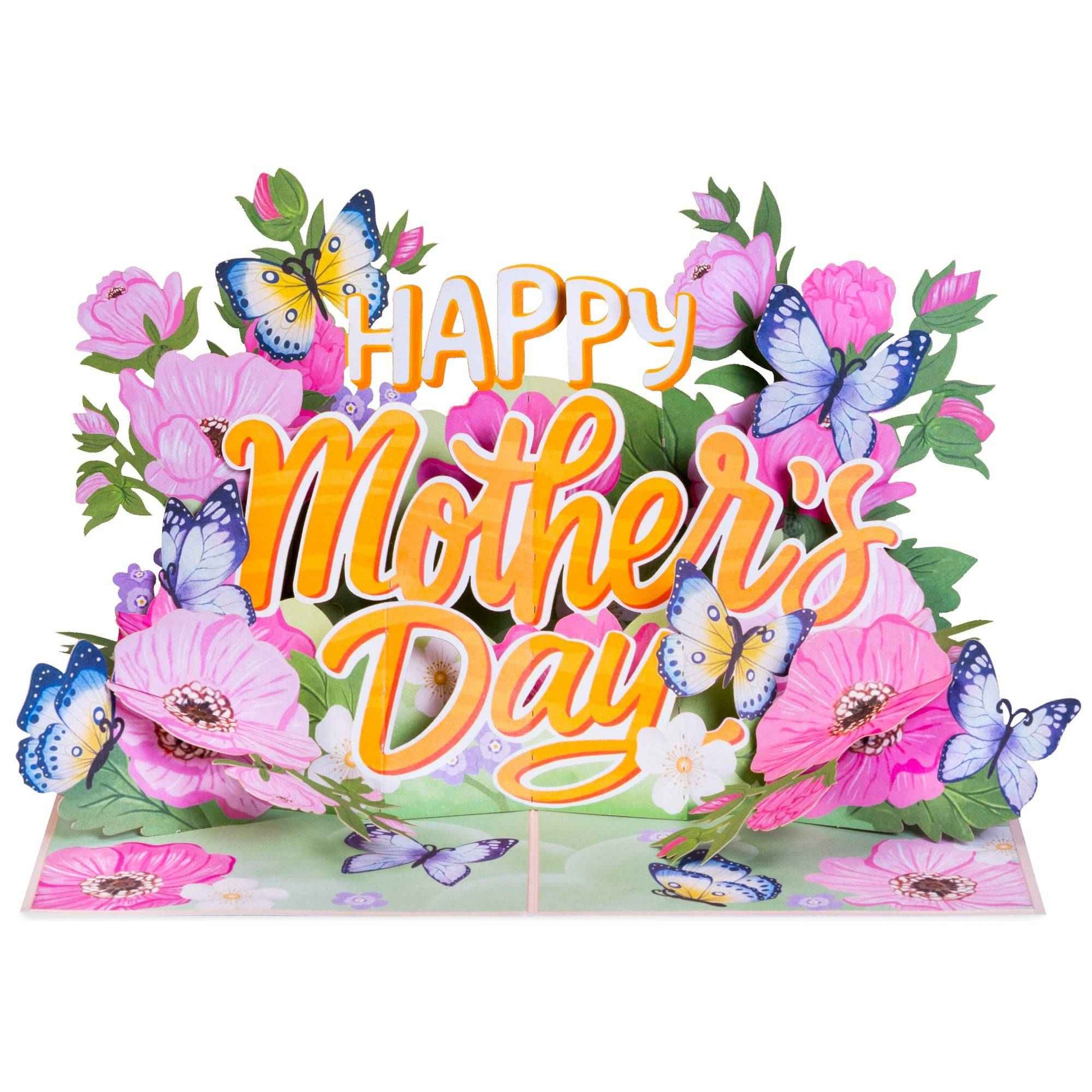 Floral Happy Mother's Day Pop Up Card
