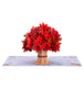 Poinsettia Christmas Pop-Up Keepsake Card for Christmas Greetings