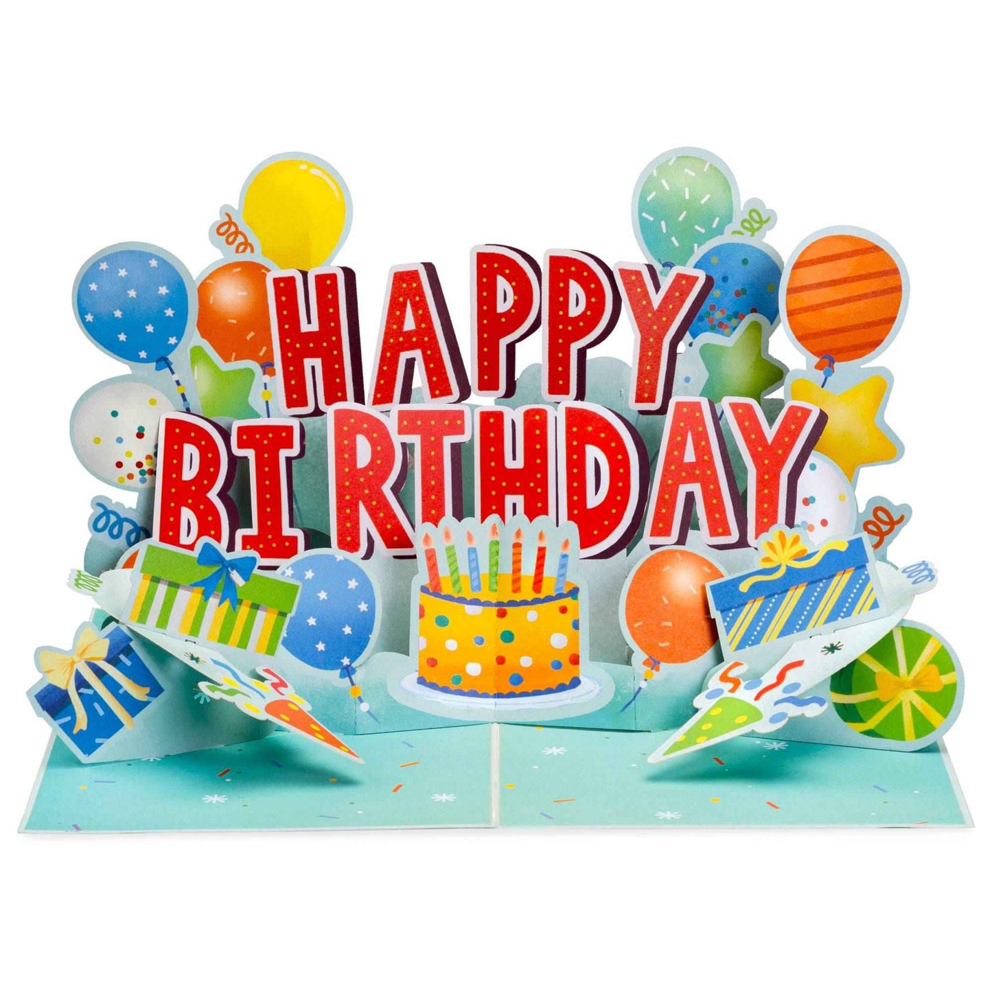 Joyful Happy Birthday Pop Up Card