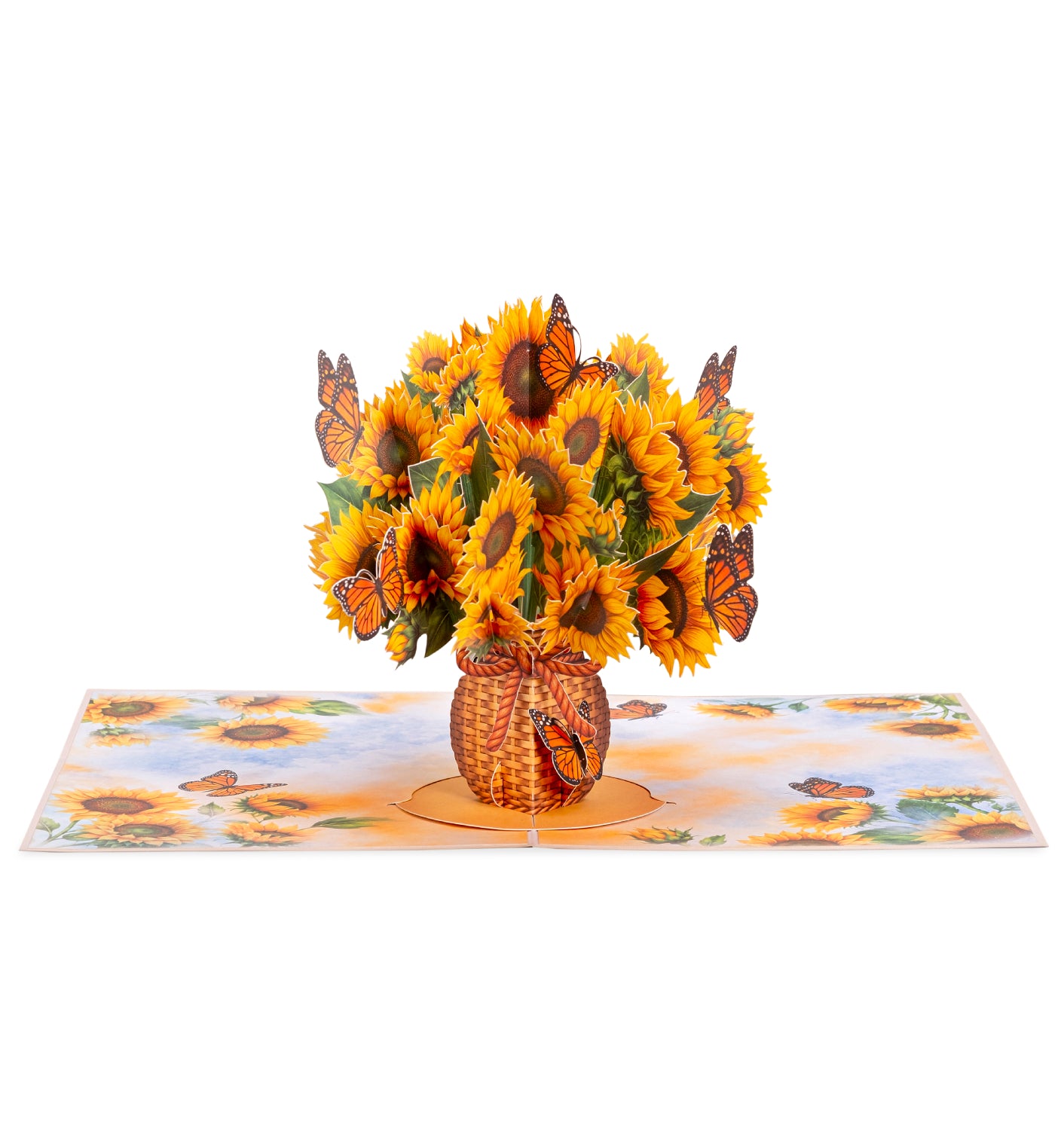 Sunflowers and Butterflies Bouquet Pop Up Card Keepsake