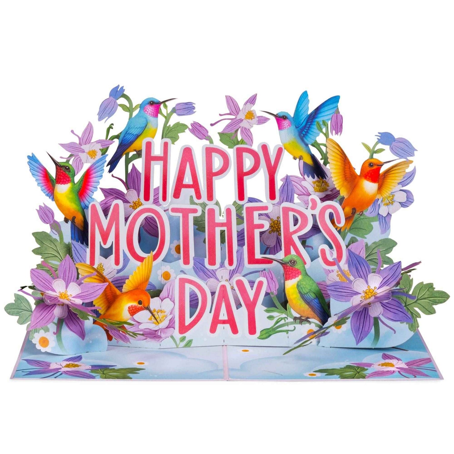 Mother's Day Hummingbirds Pop Up Card
