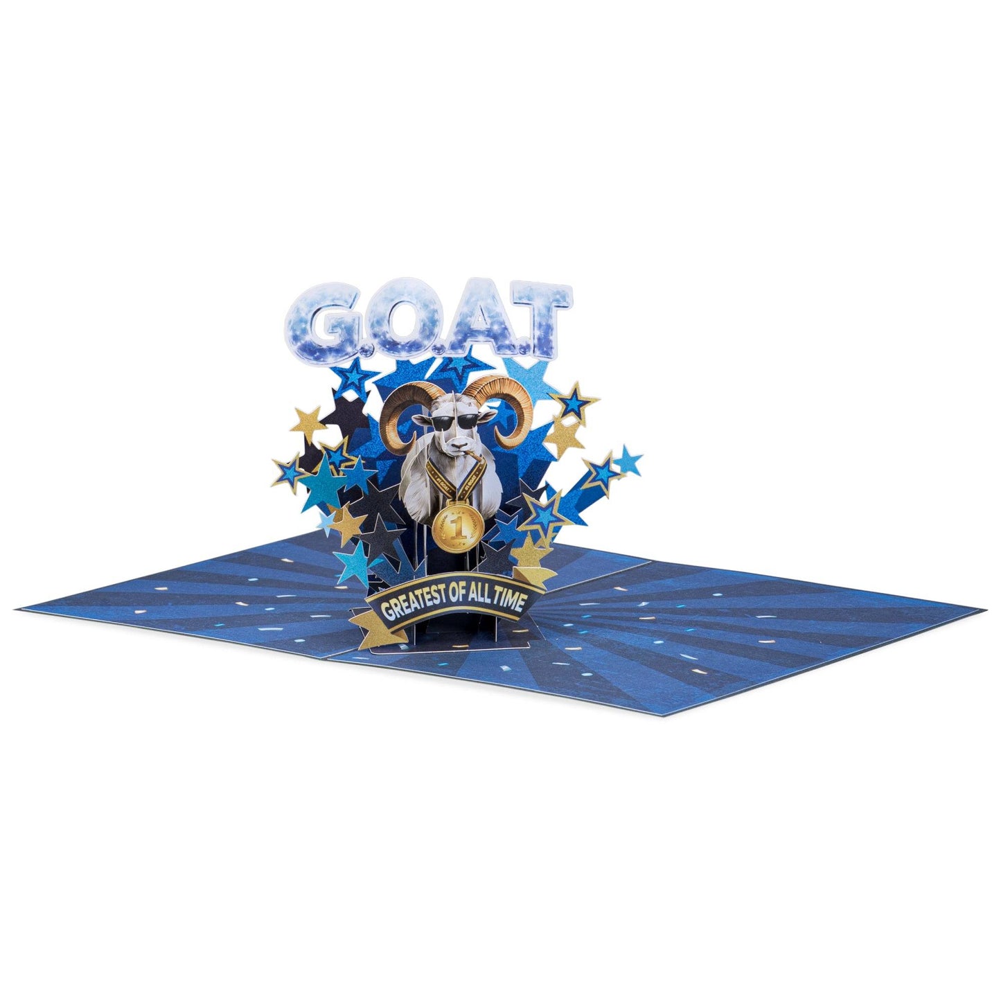 G.O.A.T. Pop Up Greeting Card for Special Occasions