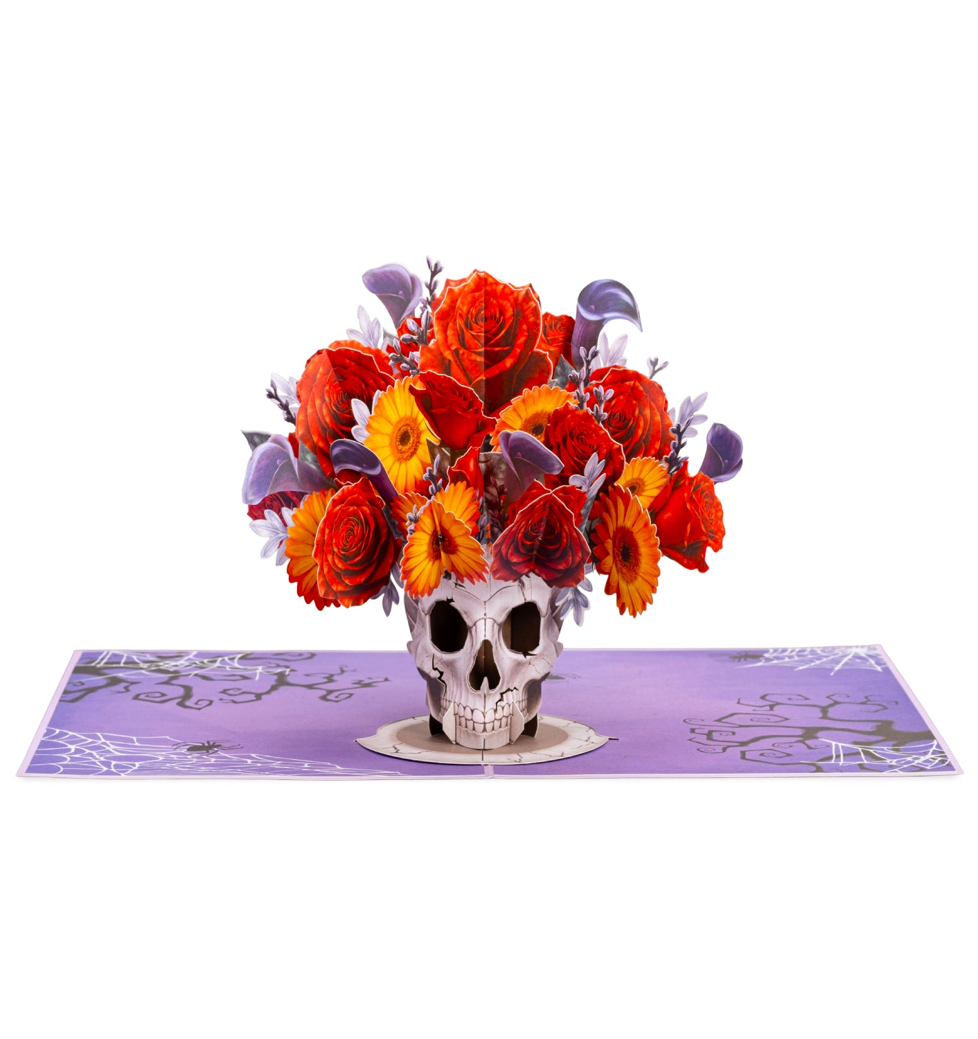 Halloween Skull Bouquet Pop Up Card Keepsake