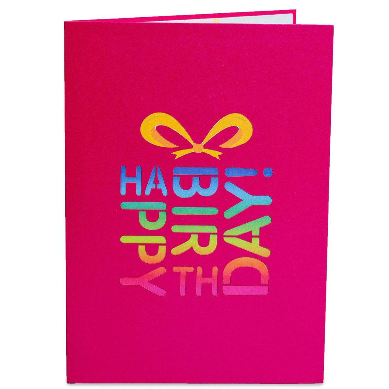 Happy Birthday Pop Up Card (Hot Pink)