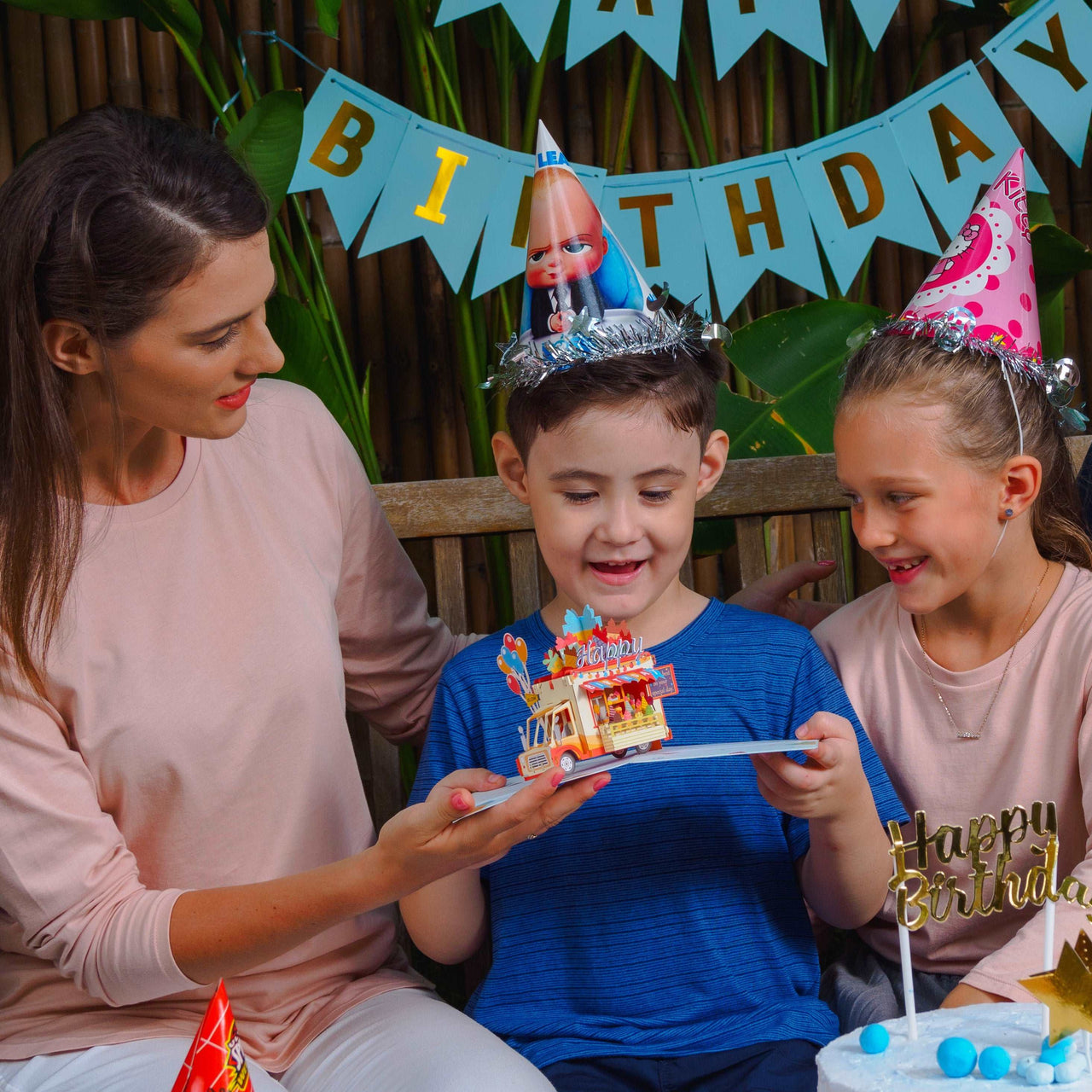 Happy Birthday Ice Cream Truck Pop Up Card