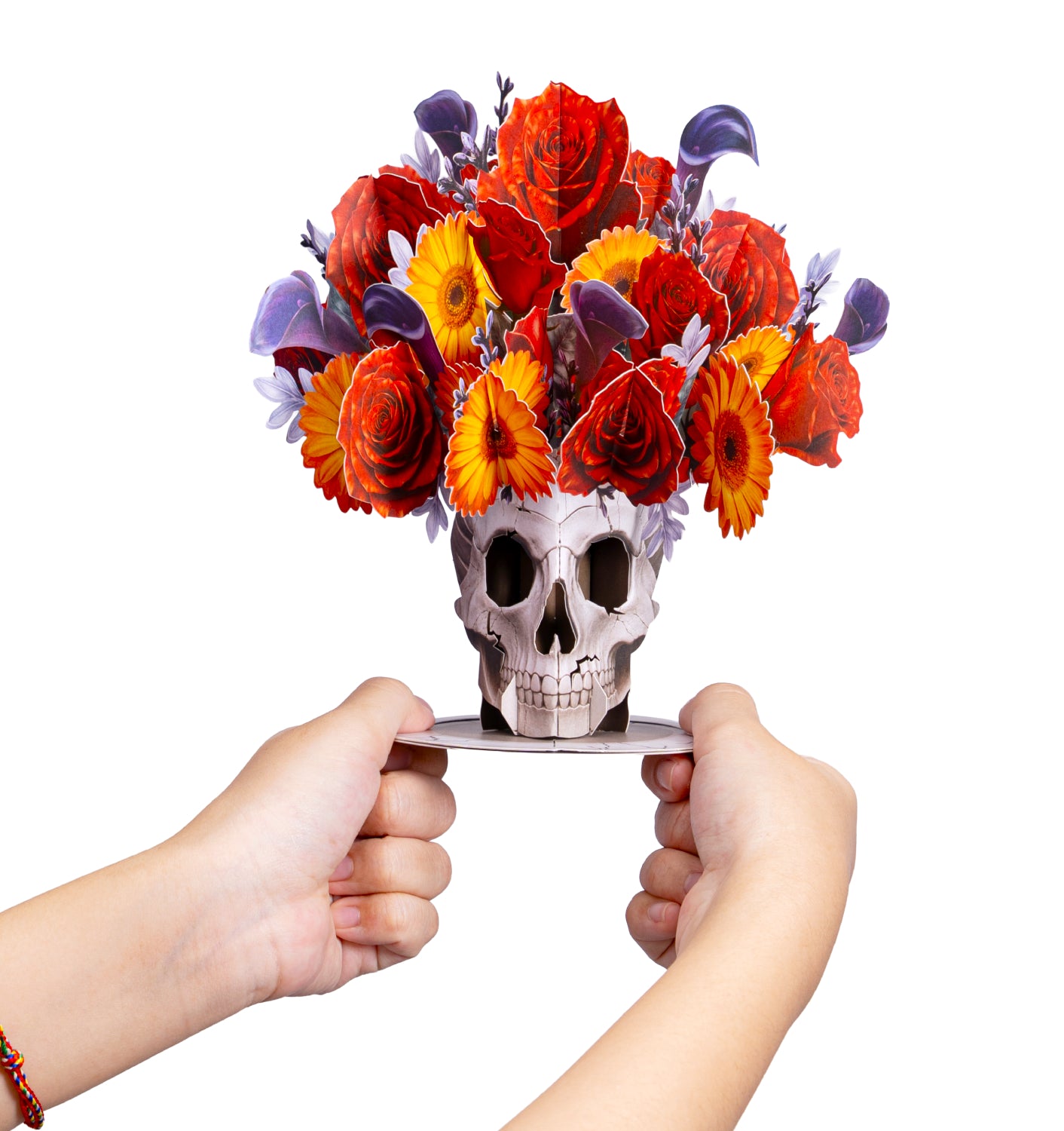 Halloween Skull Bouquet Pop Up Card Keepsake