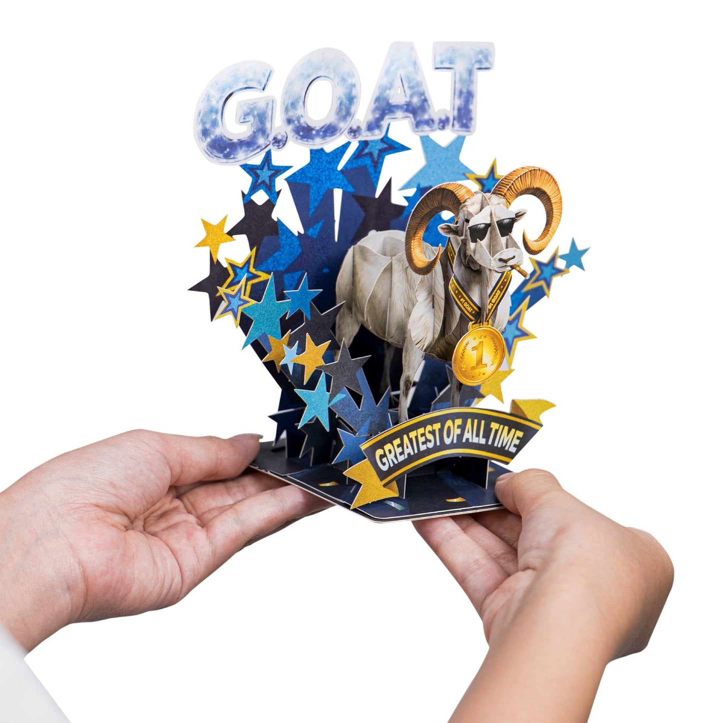G.O.A.T. Pop Up Greeting Card for Special Occasions
