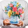 HugePop Winter Wonderland Flower Bouquet Pop Up Card