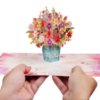 Thumbnail for Charming Flower Bouquet Pop Up Card