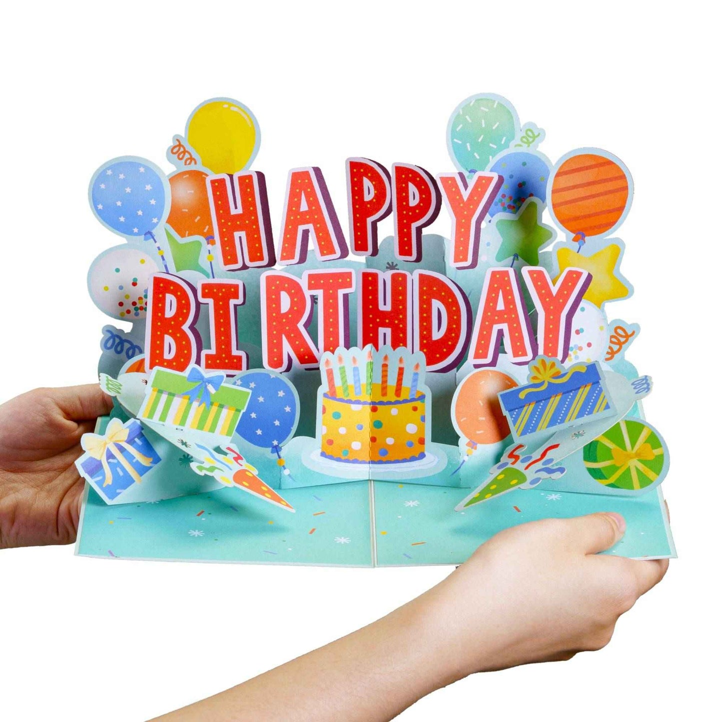 Joyful Happy Birthday Pop Up Card