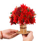 Poinsettia Christmas Pop-Up Keepsake Card for Christmas Greetings