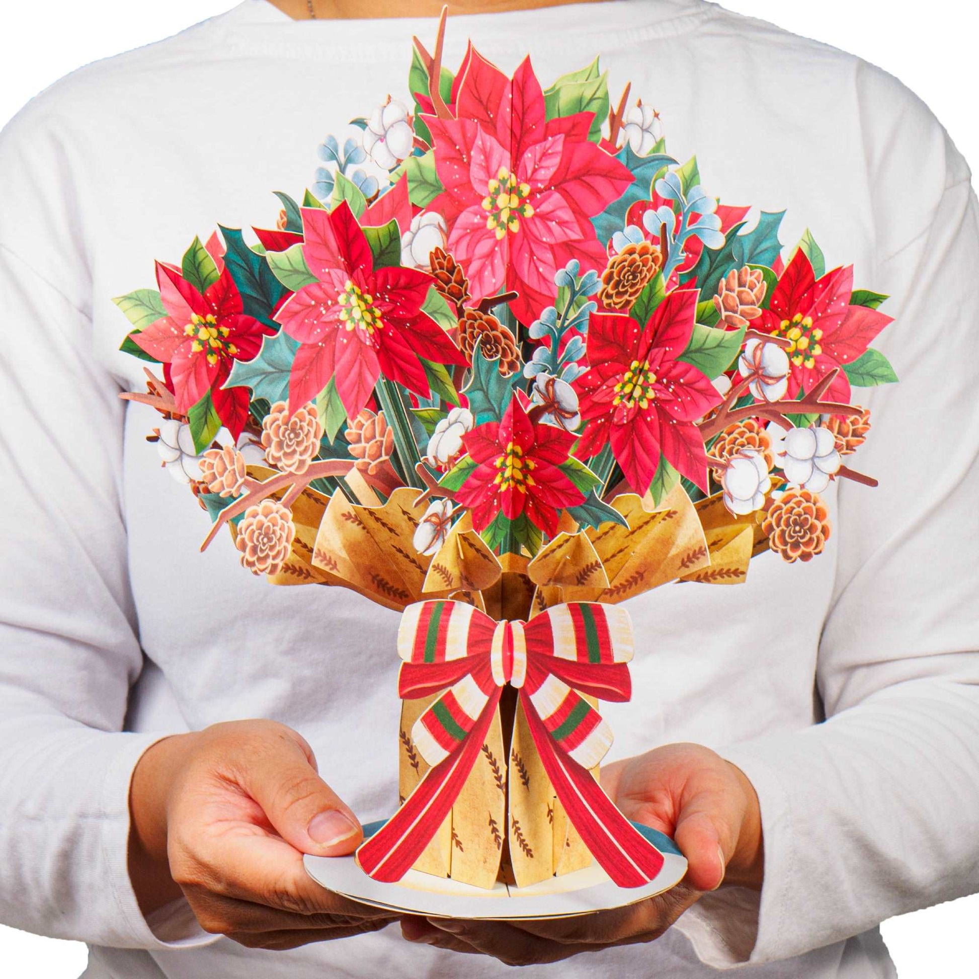 HugePop Christmas Spirit Flower Bouquet Pop Up