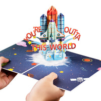 Thumbnail for Your Outta This World Rocket Pop Up Card